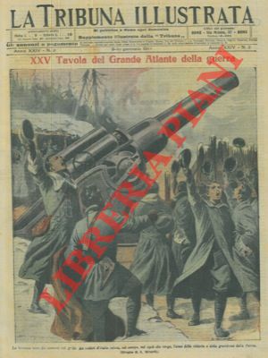 La bronzea voce dei cannoni saluta sul campo l'anno delle vittorie e della grandezza della Patria.