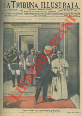 Papa Benedetto XV riceve il primo ministro d'Inghilterra Herbert Asquit.