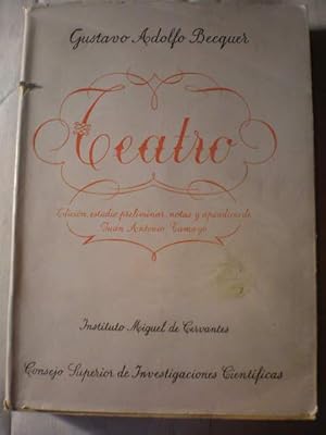 Imagen del vendedor de Teatro de Gustavo Adolfo Becquer a la venta por Librera Antonio Azorn