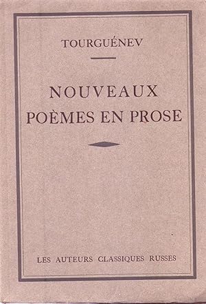 NOUVEAUX POEMES EN PROSE. Texte russe publié par André Mazon. Traduction de Charles Salomon