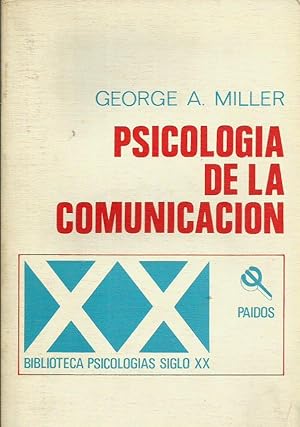 PSICOLOGÍA DE LA COMUNICACIÓN