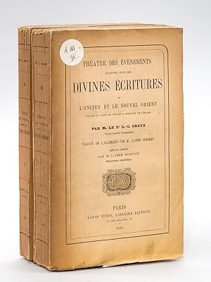 Bild des Verkufers fr Thatre des Evnements raconts dans les Divines Ecritures ou l'Ancien et le Nouvel Orient tudi au point de vue de la Bible et de l'Eglise (2 Tomes - Complet). zum Verkauf von Librairie du Cardinal