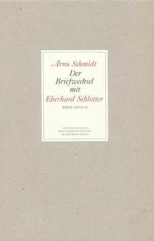 Bild des Verkufers fr Der Briefwechsel mit Eberhard Schlotter zum Verkauf von BuchWeltWeit Ludwig Meier e.K.
