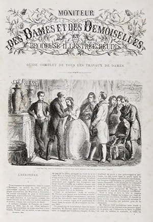 Bild des Verkufers fr Le Moniteur des Dames et des Demoiselles 1864-1865 (November 1864-October 1865) [WITH 13 HAND-COLORED PLATES] zum Verkauf von ERIC CHAIM KLINE, BOOKSELLER (ABAA ILAB)