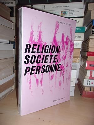 Bild des Verkufers fr RELIGION, SOCIETE, PERSONNE zum Verkauf von Planet's books