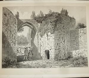 Imagen del vendedor de Porte nord de Gurande (Bretagne) (Lithographie) a la venta por Le Beau Livre