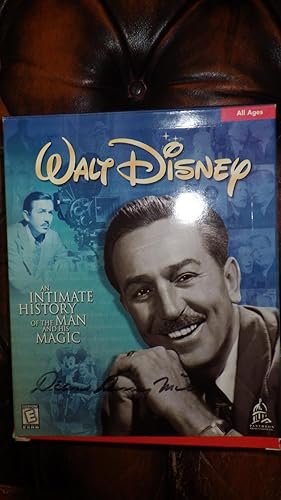 Bild des Verkufers fr Original CD-ROM,, D1424, 1998, PLASTIC WRAP Box SIGNED by Diane Disney Miller , Walt Disney Intimate History of the Man and His Magic , CD-ROM works with Microsoft Windows 95, with Program Handbook, zum Verkauf von Bluff Park Rare Books