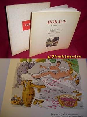 HORACE . Odes choisies . Avec le Texte latin en regard --------- illustrations couleurs de H. de ...