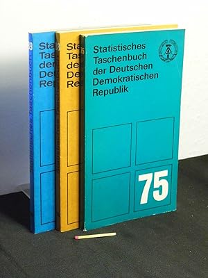 Statistisches Taschenbuch der Deutschen Demokratischen Republik 1975 + 1988 + 1989 (3 Bücher) -