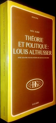 Image du vendeur pour Thorie et Politique : Louis Althusser. mis en vente par Le Chemin des philosophes