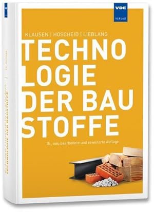 Seller image for Technologie der Baustoffe for sale by BuchWeltWeit Ludwig Meier e.K.