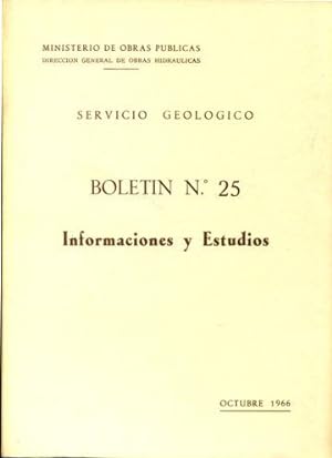 SERVICIO GEOLOGICO. BOLETIN Nº 25: CONFERENCIAS DADAS EN EL I CURSILLO DE GEOLOGIA APLICADA, ORGA...