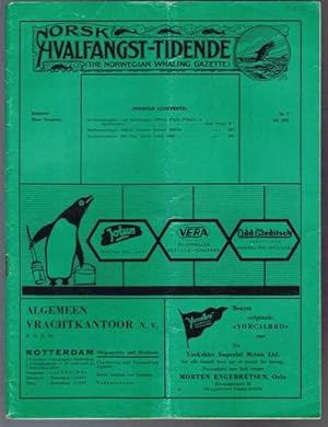 Norsk Hvalfangst-Tidende (The Norwegian Whaling Gazette), Organ For the International Association...