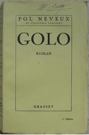 Seller image for Golo. for sale by Librairie les mains dans les poches
