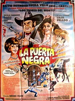 Imagen del vendedor de La puerta negra. Con David Reynoso, Lucha Villa, Eric del Castillo. (Cartel de la pelcula). a la venta por Wittenborn Art Books