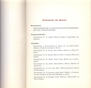 Seller image for PROGRAMA DEL II CONGRESO NACIONAL DE COMUNIDADES DE REGANTES - SEVILLA MARZO 1967 - for sale by Libreria 7 Soles