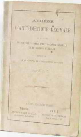 Abrégé d'arithmétique décimale