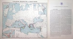 Coloniae Phoenicum et Graecorum. Maßstab 1:9 000 000. Blatt X aus dem Werk "Formae orbis antiqui"...