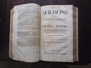 Immagine del venditore per Sixty-one Sermons Preached Mostly on Publick Occasions, by Adam Littleton, D.D. Rector of Chelsey in Middlesex and One of His Majesties Chaplains in Ordinary venduto da BRIMSTONES