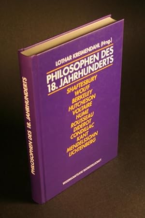 Seller image for Philosophen des 18. Jahrhunderts. Eine Einfhrung. for sale by Steven Wolfe Books