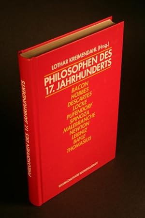 Seller image for Philosophen des 17. Jahrhunderts. Eine Einfhrung. for sale by Steven Wolfe Books