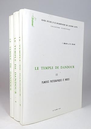 Bild des Verkufers fr Le temple de Dandour. I. Architecture; II. Dessins; III. Planches photographiques et indices. [THREE VOLUMES]. zum Verkauf von Librarium of The Hague