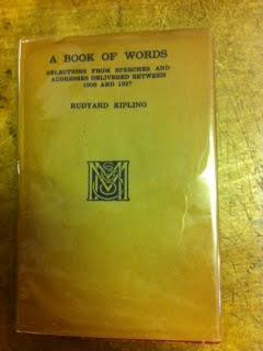 A Book of Words : Selections From Speeches and Addresses Delivered Between 1906 and 1927