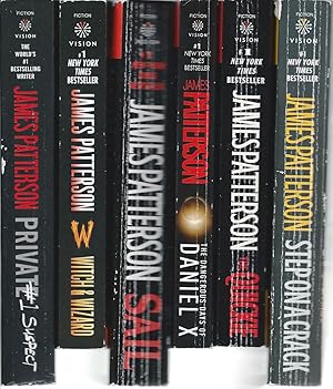 Seller image for JAMES PATTERSON" BOOKS 6 VOLS: Step on a Crack / The Quickie / The Dangerous Days of Daniel X / Sail / Witch & Wizard / Private: # 1 Suspect for sale by John McCormick