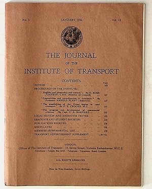 The Journal of the Institute of Transport