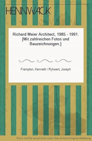 Bild des Verkufers fr Richard Meier Architect, 1985 - 1991. [Mit zahlreichen Fotos und Bauzeichnungen.] zum Verkauf von HENNWACK - Berlins grtes Antiquariat
