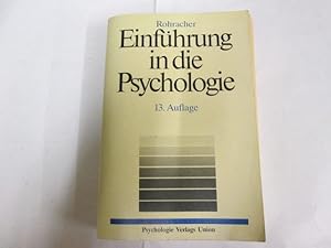 Seller image for Einführung in die Psychologie. for sale by Goldstone Rare Books