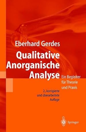 Seller image for Qualitative Anorganische Analyse for sale by BuchWeltWeit Ludwig Meier e.K.