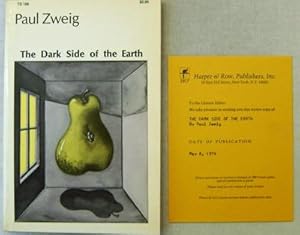 Seller image for The Dark Side of the Earth (Inscribed, Review Copy) for sale by Derringer Books, Member ABAA