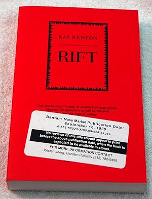 Imagen del vendedor de Rift (Uncorrected proofs) a la venta por Preferred Books