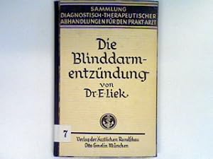 Imagen del vendedor de Blinddarmentzndung Sammlung diagnostisch-therapeutischer Abhandlungen fr den praktischen Arzt Heft 42 a la venta por books4less (Versandantiquariat Petra Gros GmbH & Co. KG)