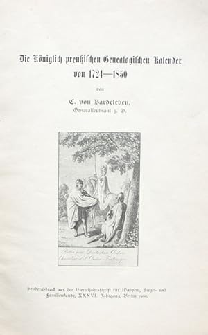 Die königlich preußischen Genealogischen Kalender von 1724-1850.