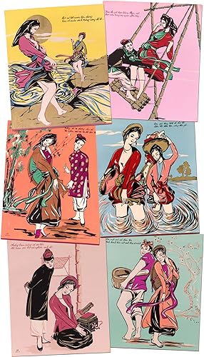 Seller image for [Archive]: A Collection of Six Vietnamese Silk Screen Posters for sale by Between the Covers-Rare Books, Inc. ABAA