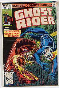 Seller image for GHOST RIDER VOL 1 NO 51(DEC 1980) for sale by TARPAULIN BOOKS AND COMICS