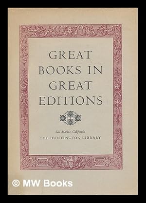Seller image for Great books in great editions for sale by MW Books