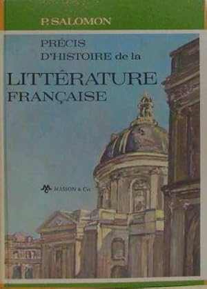 Précis d'histoire de la littérature française