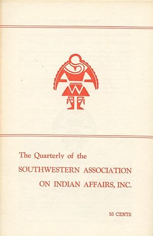 Imagen del vendedor de THE QUARTERLY OF SOUTHWESTERN ASSOCIATION ON INDIAN AFFAIRS : Spring-Summer 1968: Volume 5, Nos 1-2 a la venta por 100POCKETS