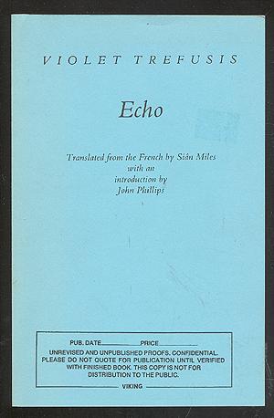 Bild des Verkufers fr Echo zum Verkauf von Between the Covers-Rare Books, Inc. ABAA