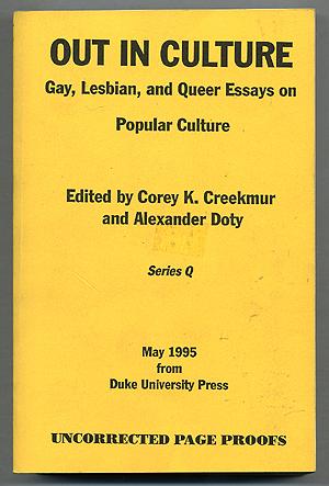 Seller image for Out in Culture: Gay, Lesbian and Queer Essays on Popular Culture for sale by Between the Covers-Rare Books, Inc. ABAA