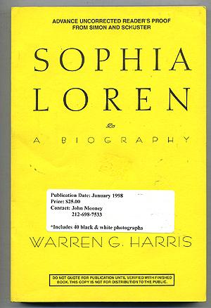 Bild des Verkufers fr Sophia Loren: A Biography zum Verkauf von Between the Covers-Rare Books, Inc. ABAA