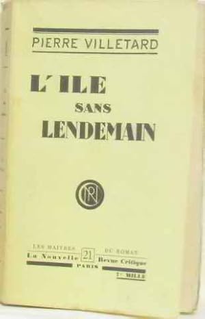 Seller image for L'ile sans lendemain for sale by crealivres