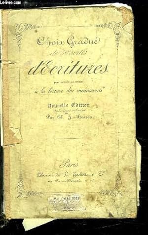 Imagen del vendedor de Choix gradus de 50 sortes d'Ecritures, pour exercer les enfants  la lecture des manuscrits. a la venta por Le-Livre