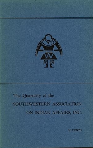 Imagen del vendedor de THE QUARTERLY OF SOUTHWESTERN ASSOCIATION ON INDIAN AFFAIRS : Spring 1971: Volume 7, No 1 a la venta por 100POCKETS