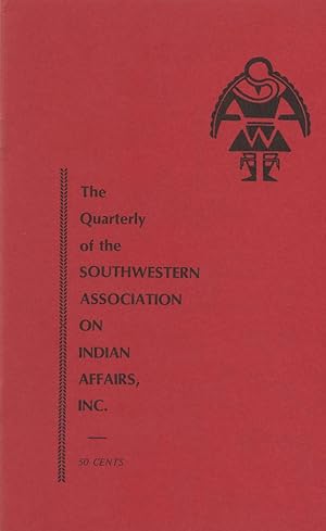 Imagen del vendedor de THE QUARTERLY OF SOUTHWESTERN ASSOCIATION ON INDIAN AFFAIRS : Fall 1971: Volume 7, No 3 a la venta por 100POCKETS