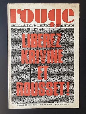 ROUGE-N°213-VENDREDI 13 JUILLET 1973