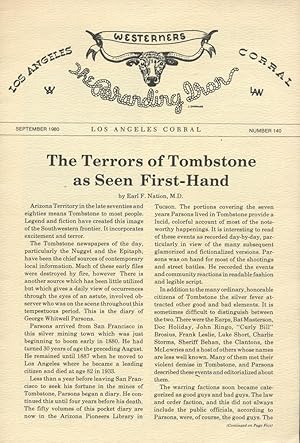 Immagine del venditore per THE BRANDING IRON : The Westerners : Los Angeles Corral, September 1980, Number 140 venduto da 100POCKETS
